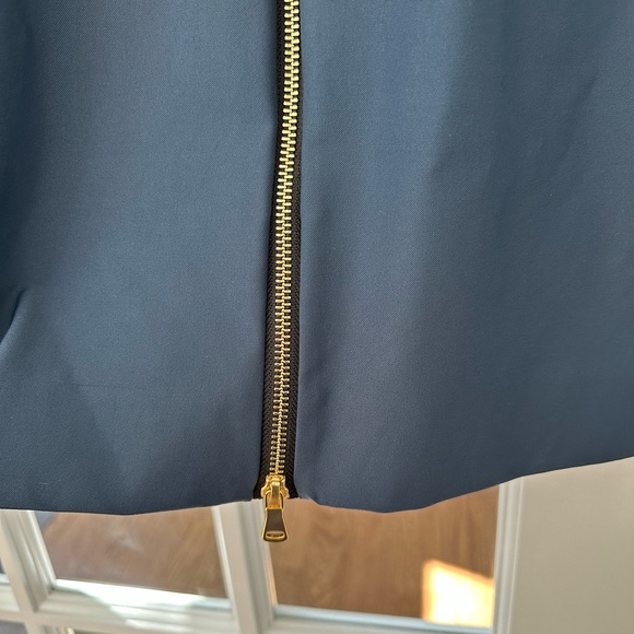 Milly navy body con dress with gold zipper - Picture 6 of 7